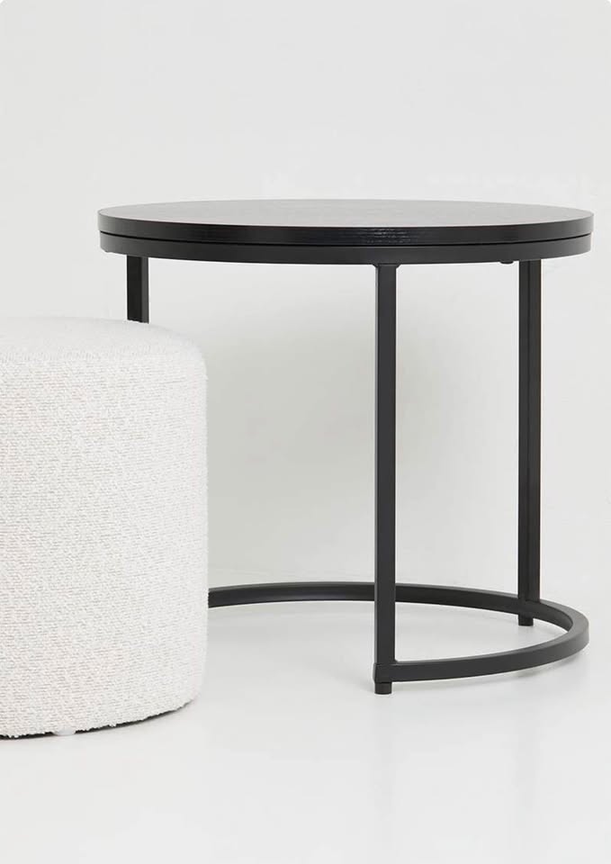 Kira Stacked Coffee Table - Black