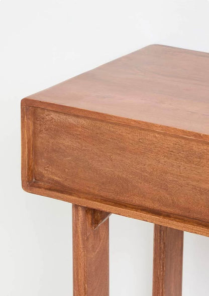 Nira Wooden Vanity Console - Walnut