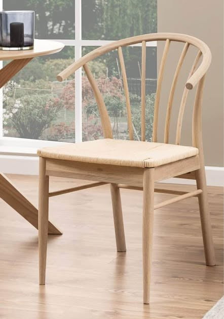 Brand new Cassandra dining chair with armrest - neutral