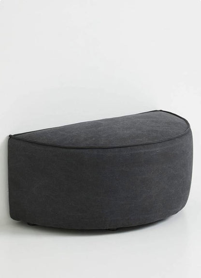 Brand new Zola ottoman semi circle - capri graphite