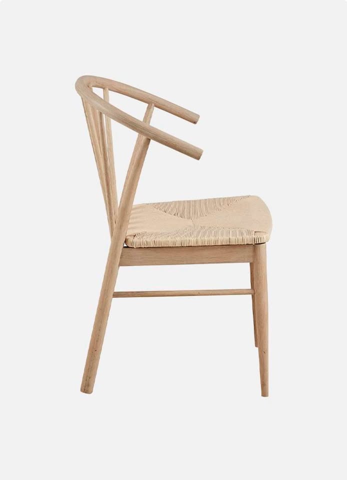 Brand new Cassandra dining chair with armrest - neutral