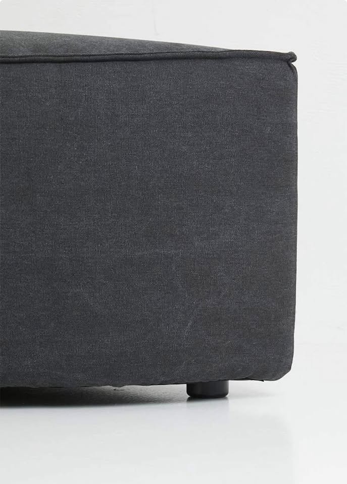 Brand new Zola ottoman semi circle - capri graphite