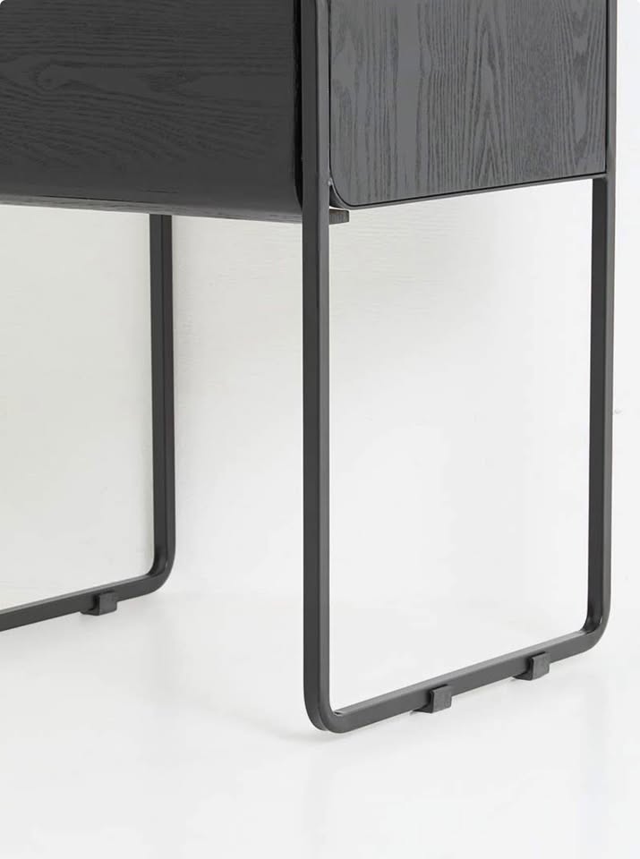 Chiara Bedside Table-Black
