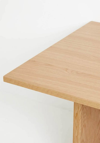 Groove Dining Table- Oak Veneer
