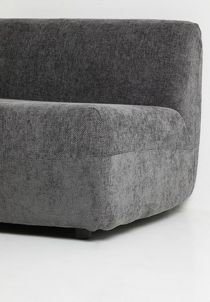 Rani modular armless single seater - Charcoal