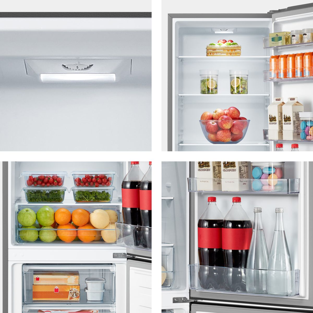 Hisense 264L Bottom Freezer Fridge - Titanium Inox