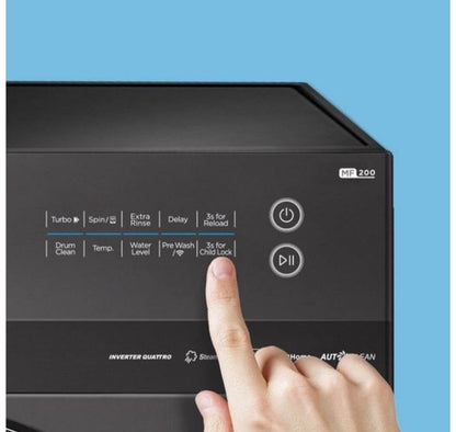 Midea 9kg Titanium Front Loader Steam Washing Machine - 9kg