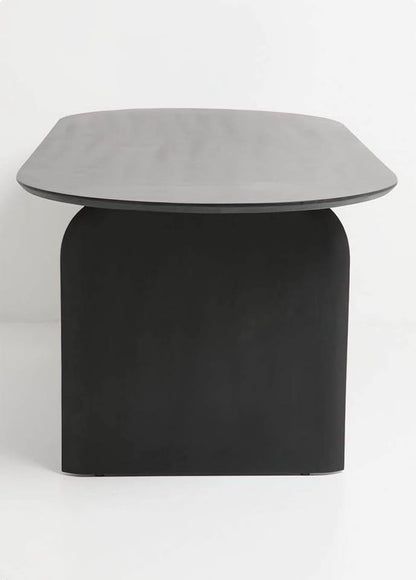 Kanji Mango Wood Dining Table - Black