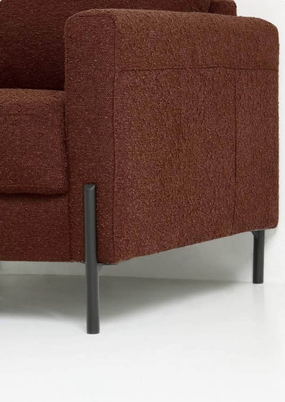 Hadley 3 Seater Sofa-Rust Couch