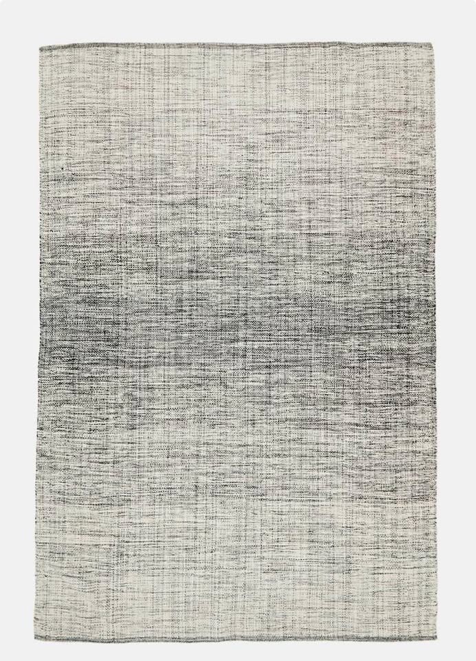 Textured Cotton Rug - Grey 300 x 400