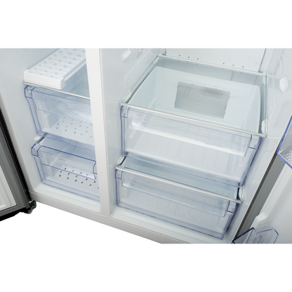 Defy 555L Naturelight Side by Side Fridge with water dispenser DFF547