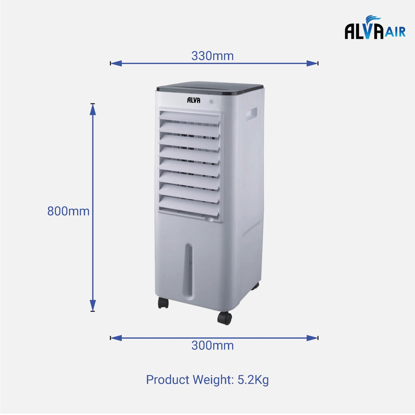 ALVA AIR 12L Evaporative Air Cooler with Timer Remote Control Fan