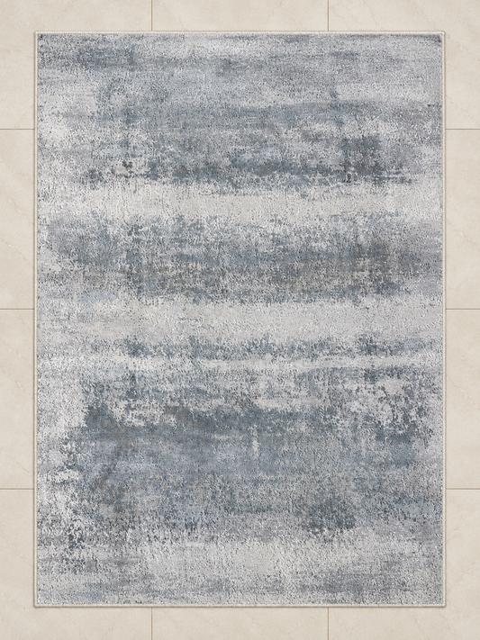 Grey Wash Printed Rug - 200x300