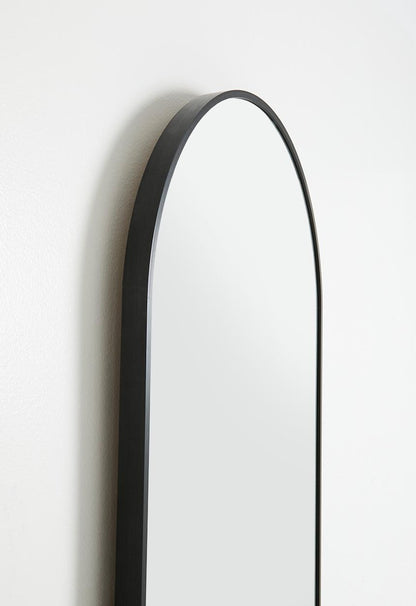 Aluminium Framed Full Length Pill Mirror – Black