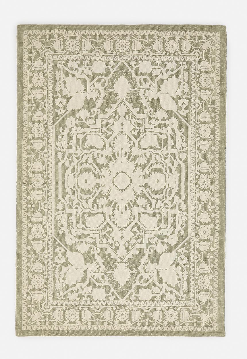 Antique Cotton Printed Rug Natural - 200 x 300