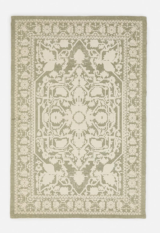 Antique Cotton Printed Rug Natural - 200 x 300