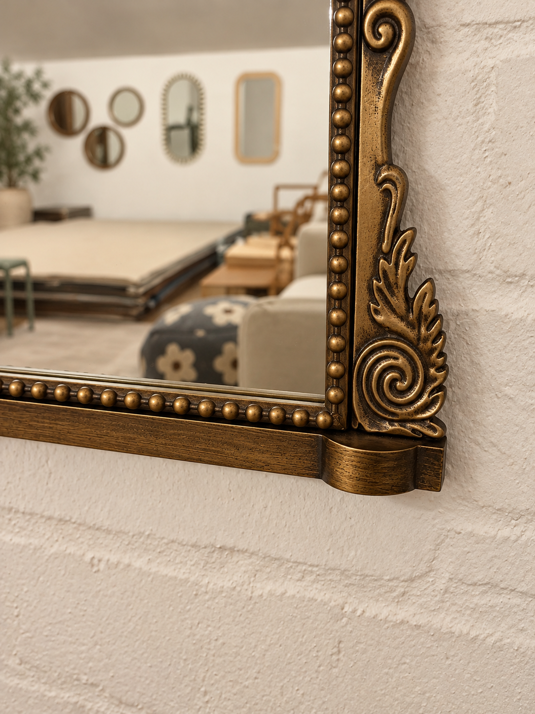Vintage Mirror - Gold