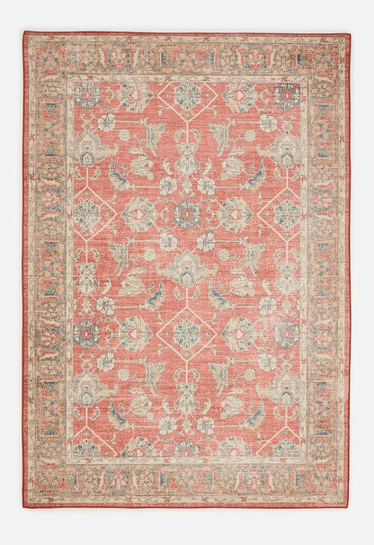 Brisbane Zariah Floral Rug Rust (160 cm × 230 cm)