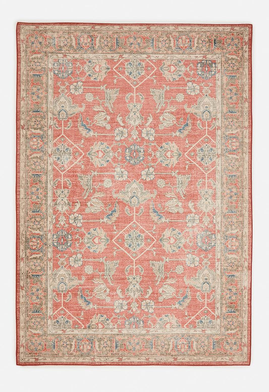 Brisbane Zariah Floral Rug Rust (160 cm × 230 cm)