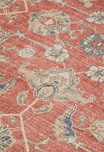 Brisbane Zariah Floral Rug Rust (160 cm × 230 cm)