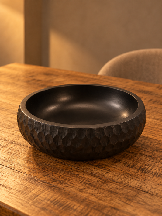 Engraved Wooden Salad Bowl