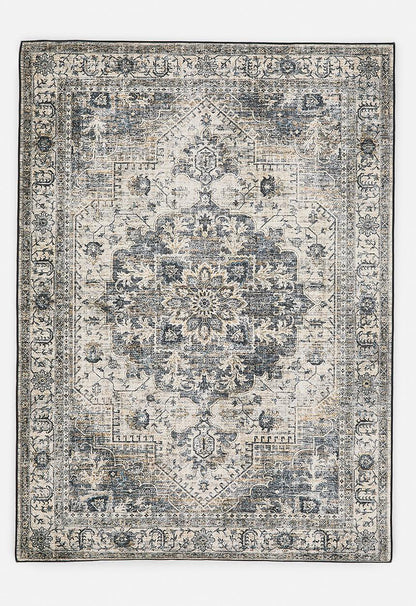 Casa Antique Rug – Natural/Navy