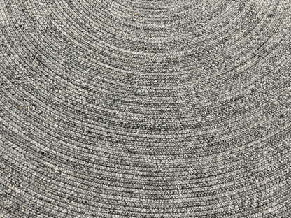Grey Round Braid Woven Indoor/Outdoor Rug - 200cm Diameter