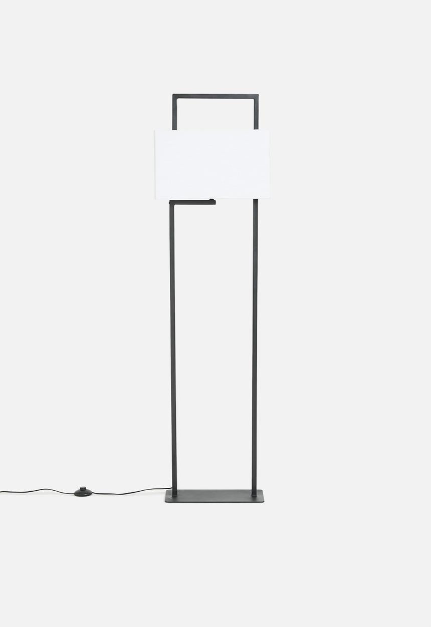 Cote Floor Lamp - Black & White