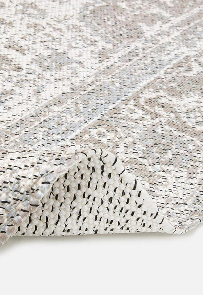 Cotton Blend Antique Woven Rug Natural - 160 x 230