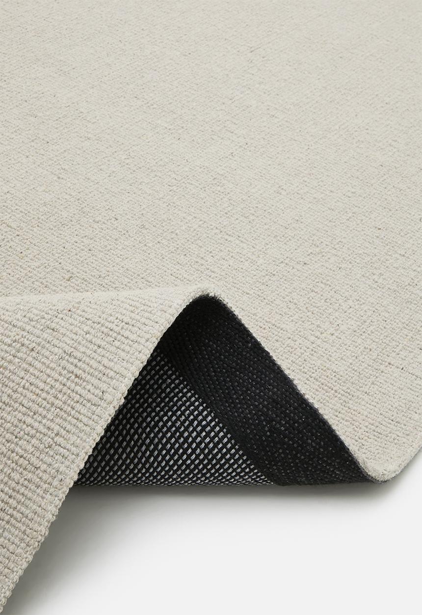 Cotton Woven Handloom Rug Natural (200 x 300)