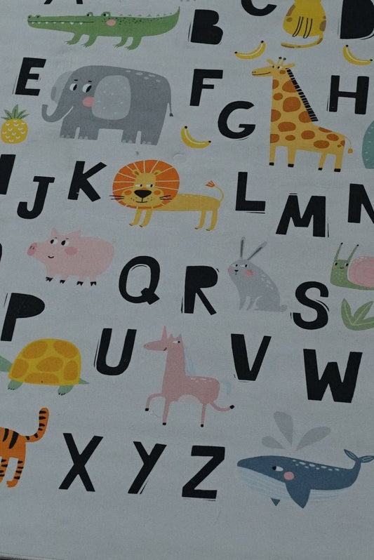 ABC Animal Alphabet Area Rug 120 x 180