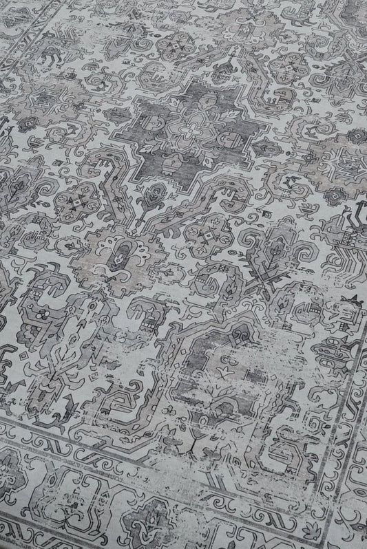 Distressed Antique Rug - Grey - 200 x 300