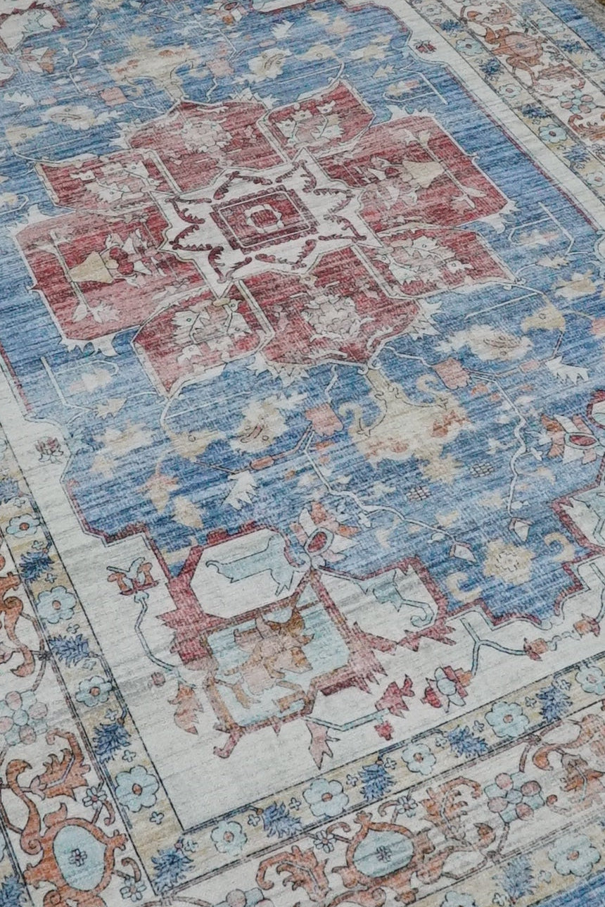 Fotakis Eve Printed Rug in Cherry Sky 200 x 300