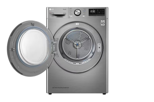 LG RH90V9PV8N 9KG A Silver Dual Inverter Heat Pump Tumble Dryer ThinQ