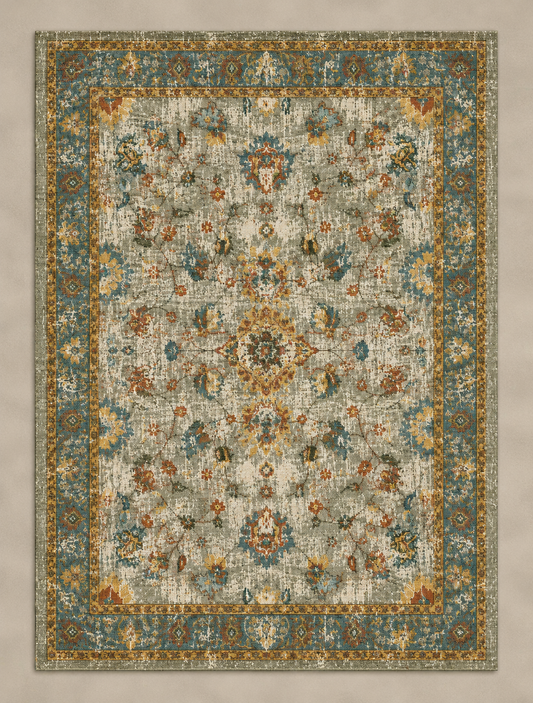 Antique Printed Cotton Rug Multi - 120x180