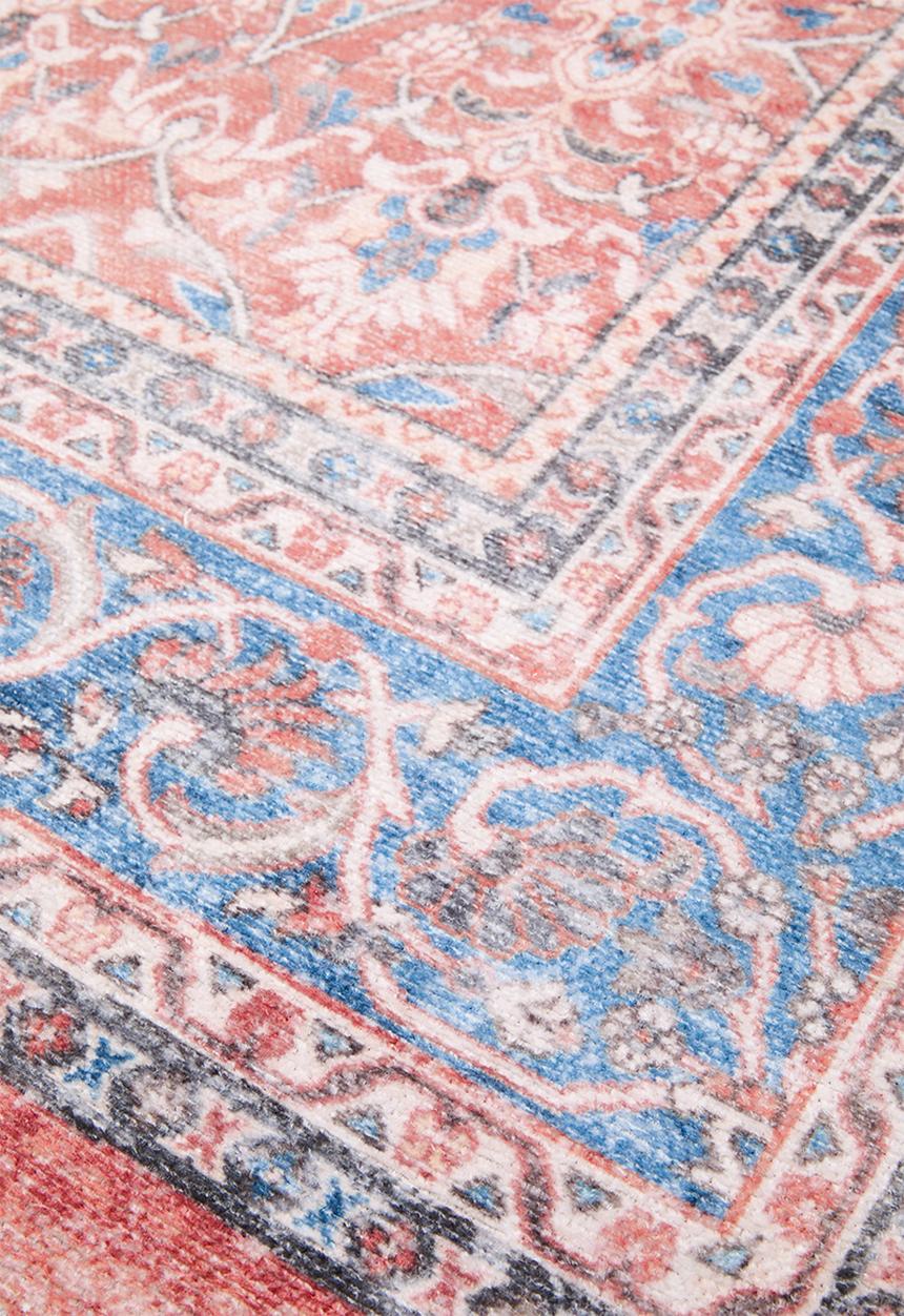Eve Plush Woven Floral Rug Rust - 160 x 230