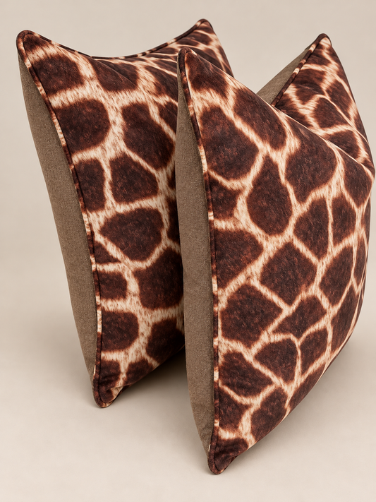 Savanna Giraffe Scatter Cushion Cover - 60x60