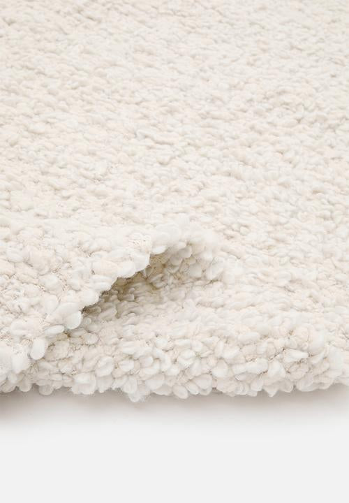 Handwoven Textured Rug Cream - 200x300