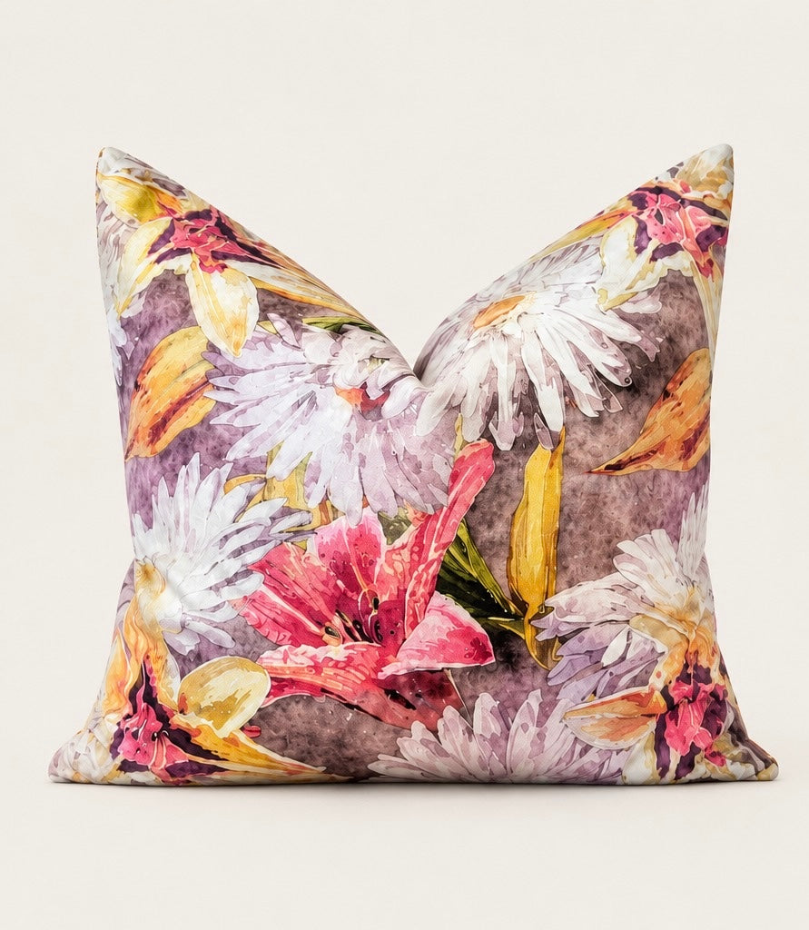 Tropical Bloom Scatter Cushion Cover - 60x60