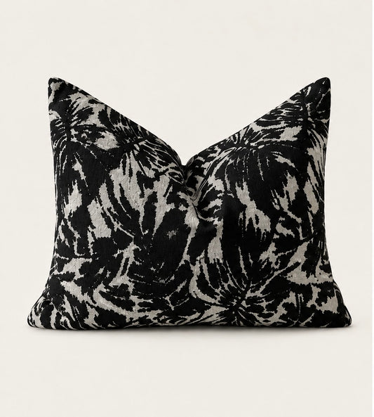 Monochrome Palm Scatter Cushion Cover - 40x60