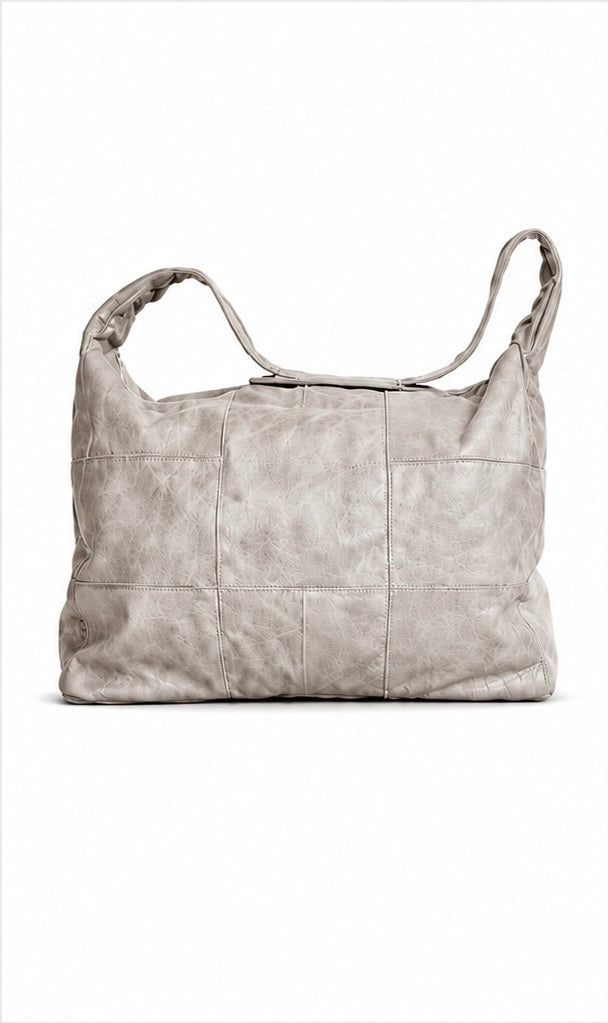 Genuine Leather Weekend Away Bag - Umvulo Silver