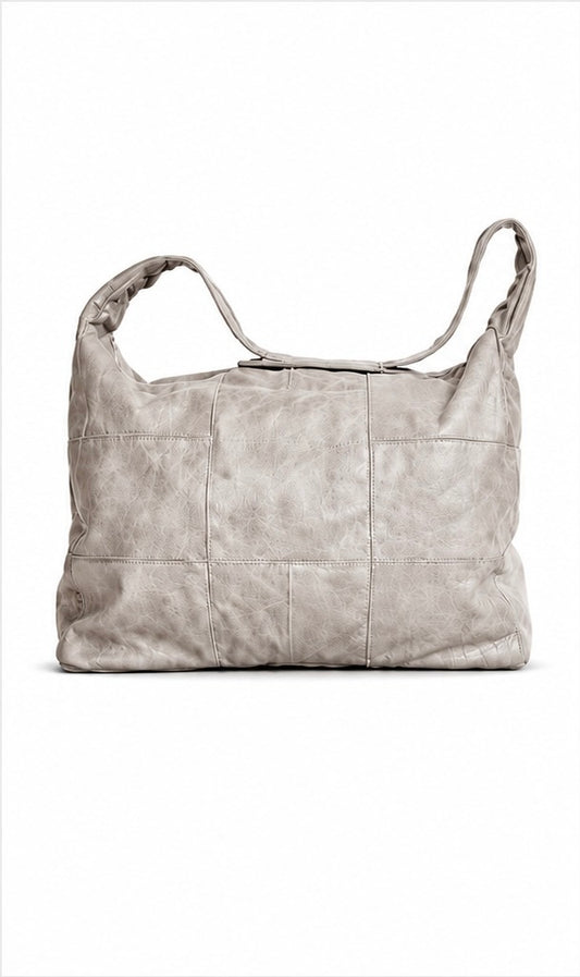 Genuine Leather Weekend Away Bag - Umvulo Silver