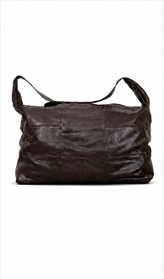 Genuine Leather Weekend Away Bag - Oxblood