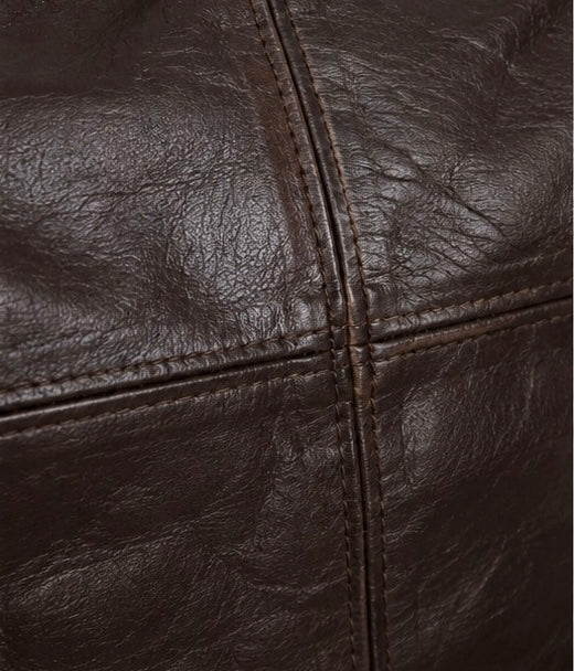 Genuine Leather Weekend Away Bag - Oxblood