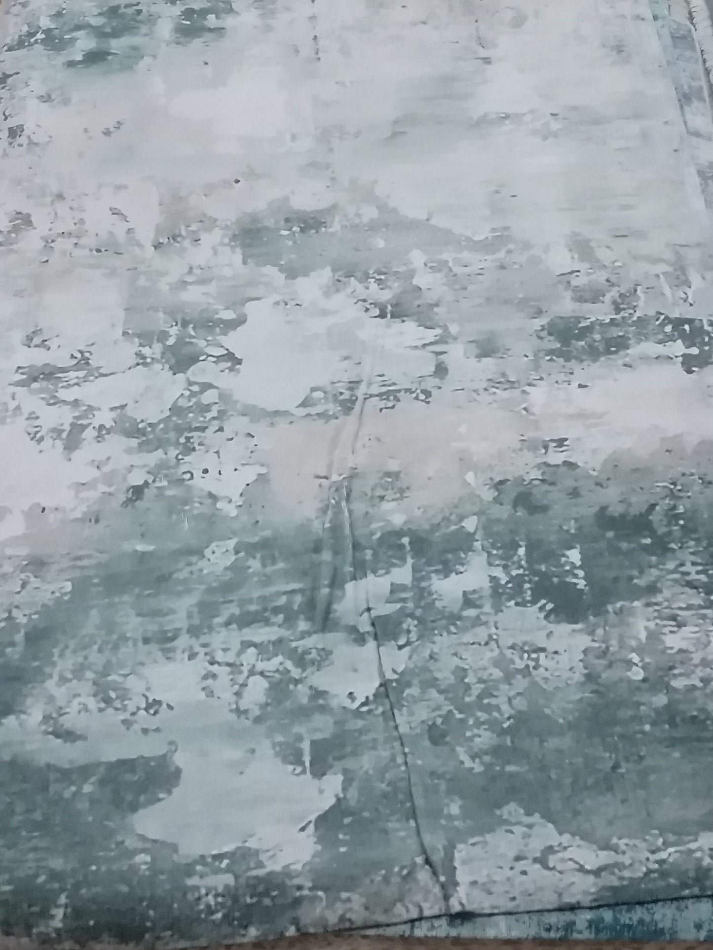 Distressed Rug Blue and White 160 x 230