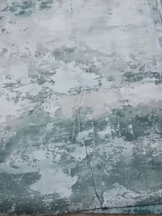 Distressed Rug Blue and White 160 x 230