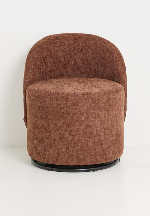 Taro Swivel Occasional Chair - Clay