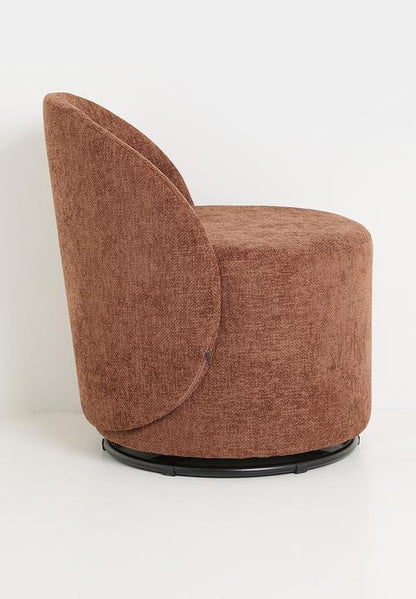 Taro Swivel Occasional Chair - Clay