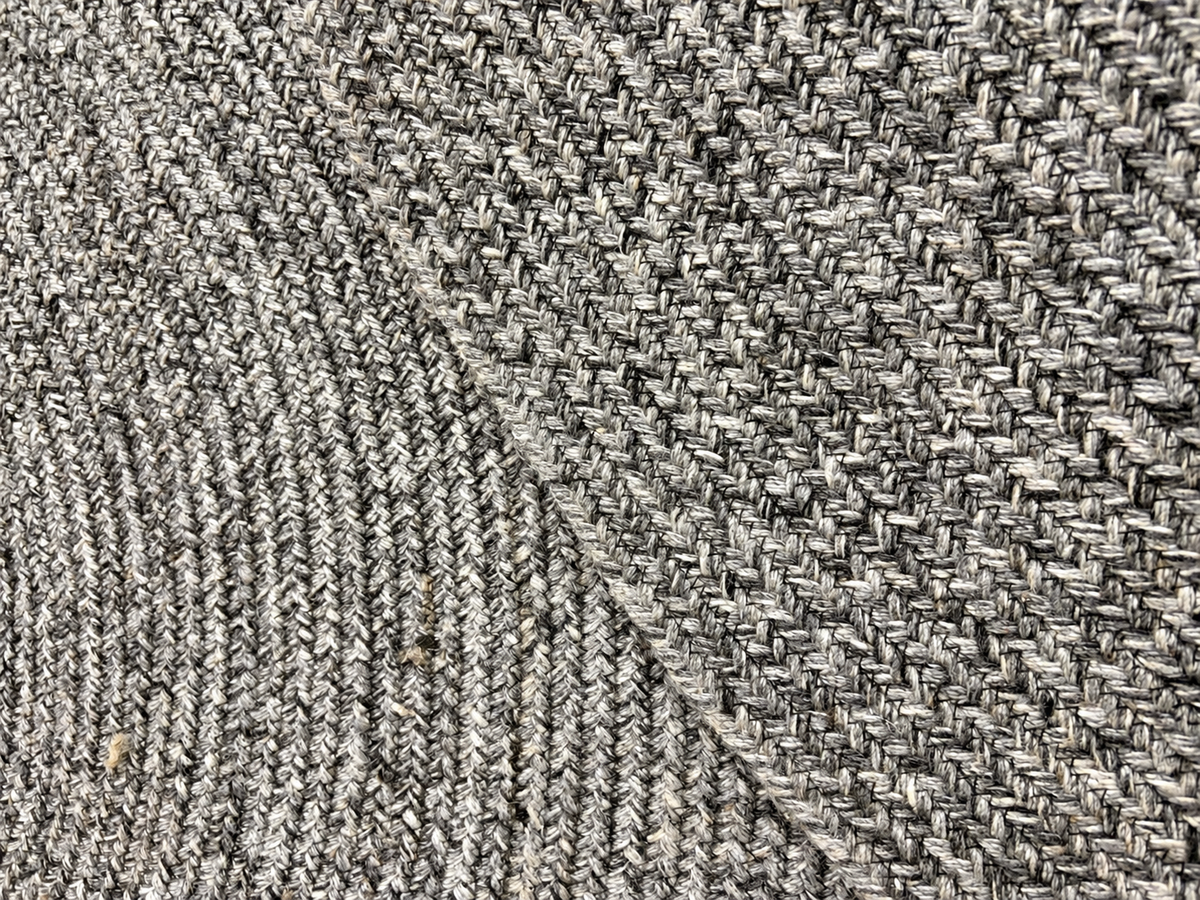 Grey Round Braid Woven Indoor/Outdoor Rug - 200cm Diameter