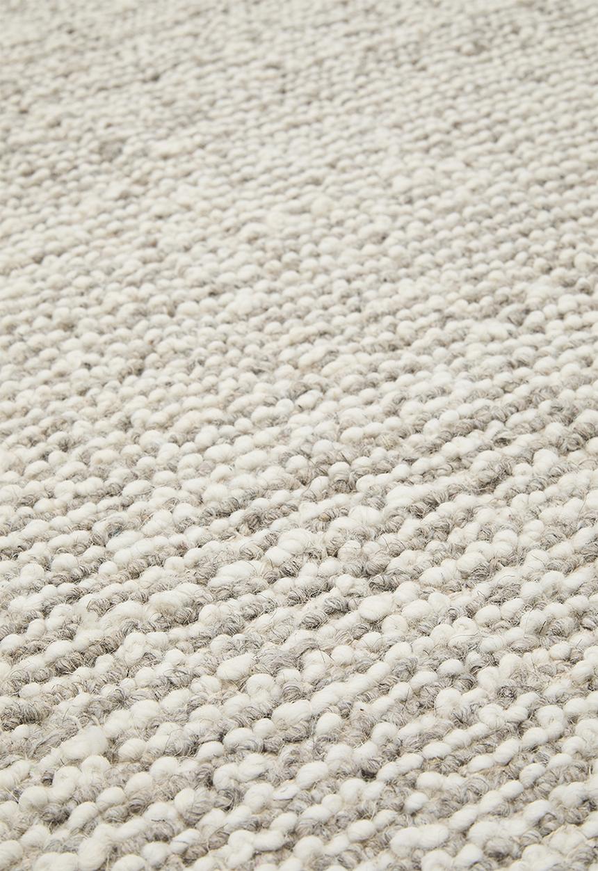 Loom Handwoven NZ Wool Blend Rug - Natural